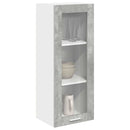 vidaXL Függő szekrény tárolóval Beton Szürke 40 x 31 x 100 cm Faanyag