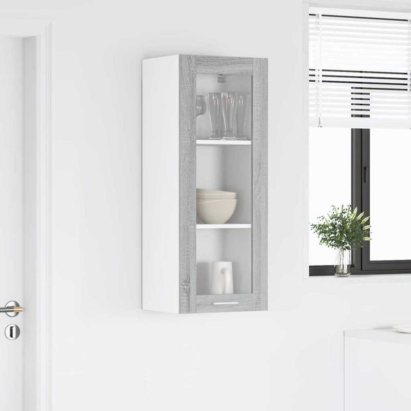 vidaXL Függő szekrény Riga Szürke Sonoma 40 x 31 x 100 cm Faanyag