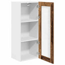 vidaXL Függő szekrény tárolóval Riga Öreg fa 40 x 31 x 100 cm Faanyag