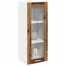 vidaXL Függő szekrény tárolóval Öreg fa 40 x 31 x 100 cm Faanyag