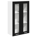vidaXL Függő szekrény Riga Fekete tölgy 60 x 31 x 100 cm Faanyag