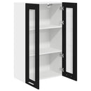 vidaXL Függő szekrény Riga Fekete tölgy 60 x 31 x 100 cm Faanyag