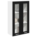 vidaXL Függő szekrény Riga Fekete tölgy 60 x 31 x 100 cm Faanyag