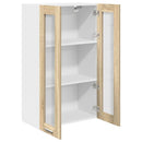 vidaXL Függő szekrény tárolóval Sonoma tölgy 60 x 31 x 100 cm Faanyag