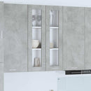vidaXL Függő szekrény tárolóval Beton Szürke 60 x 31 x 100 cm Faanyag