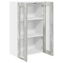 vidaXL Függő szekrény Riga Beton Szürke 60 x 31 x 100 cm Faanyag