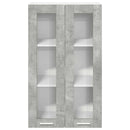 vidaXL Függő szekrény tárolóval Beton Szürke 60 x 31 x 100 cm Faanyag