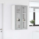vidaXL Függő szekrény tárolóval Szürke Sonoma 60 x 31 x 100 cm Faanyag