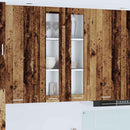 vidaXL Függő szekrény tárolóval Riga Öreg fa 60 x 31 x 100 cm Faanyag