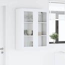 vidaXL Függő szekrény tárolóval Riga Fehér 80 x 31 x 100 cm Faanyag