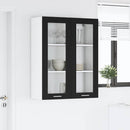 vidaXL Függő szekrény Riga Fekete tölgy 80 x 31 x 100 cm Faanyag