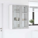 vidaXL Függő szekrény Riga Beton Szürke 80 x 31 x 100 cm Faanyag