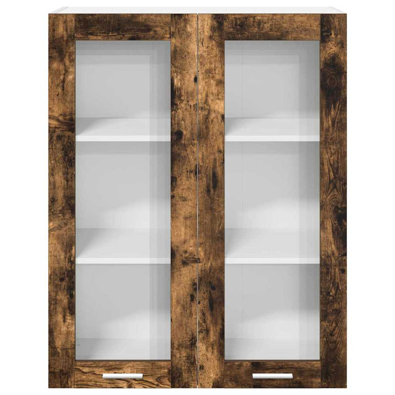 vidaXL Függő szekrény Riga Füstölt tölgy 80 x 31 x 100 cm Faanyag