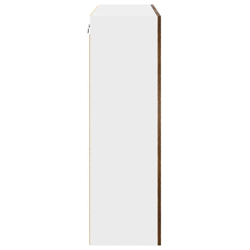 vidaXL Függő szekrény Riga Füstölt tölgy 80 x 31 x 100 cm Faanyag