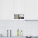 vidaXL Függő szekrény tárolóval Riga Fehér 20 x 29,5 x 40 cm Faanyag