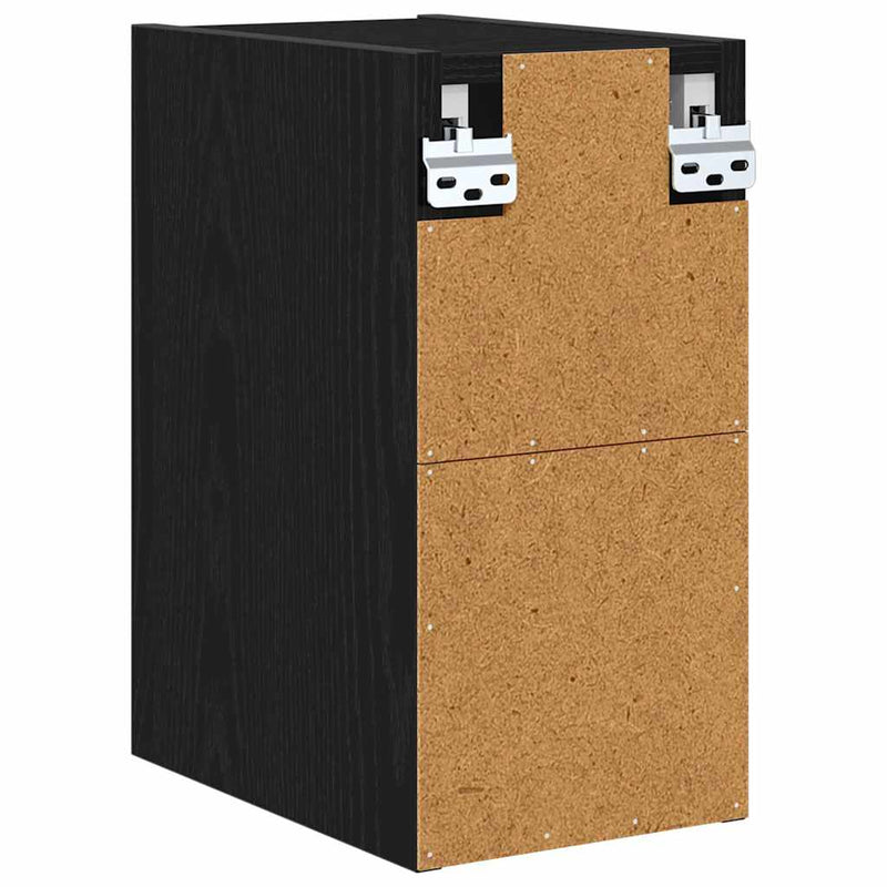 vidaXL Függő szekrény Riga Fekete tölgy 20 x 29,5 x 40 cm Faanyag