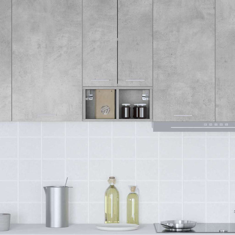 vidaXL Függő szekrény Riga Beton Szürke 20 x 29,5 x 40 cm Faanyag