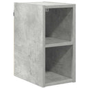 vidaXL Függő szekrény tárolóval Beton Szürke 20 x 29,5 x 40 cm Faanyag