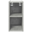 vidaXL Függő szekrény tárolóval Beton Szürke 20 x 29,5 x 40 cm Faanyag