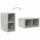 vidaXL Függő szekrény tárolóval Beton Szürke 20 x 29,5 x 40 cm Faanyag