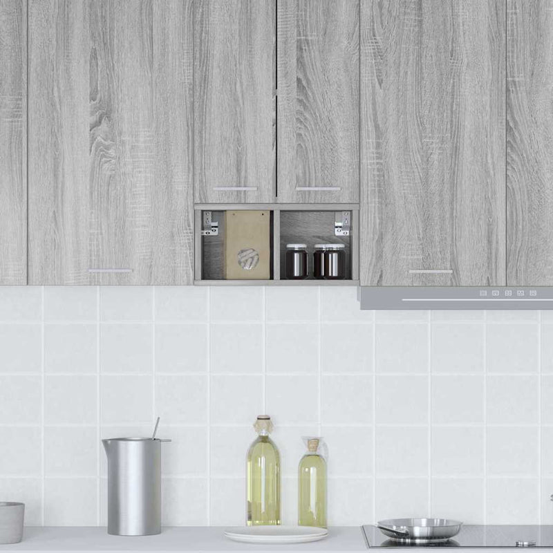 vidaXL Függő szekrény Riga Szürke Sonoma 20 x 29,5 x 40 cm Faanyag