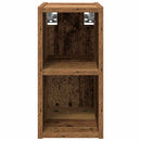 vidaXL Függő szekrény tárolóval Riga Öreg fa 20 x 29,5 x 40 cm Faanyag