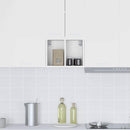 vidaXL Függő szekrény tárolóval Riga Fehér 30 x 29,5 x 40 cm Faanyag