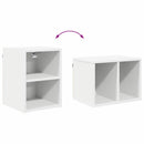 vidaXL Függő szekrény tárolóval Fehér 30 x 29,5 x 40 cm Faanyag