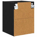 vidaXL Függő szekrény Riga Fekete tölgy 30 x 29,5 x 40 cm Faanyag