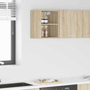 vidaXL Függő szekrény tárolóval Sonoma tölgy 30 x 29,5 x 40 cm Faanyag