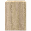 vidaXL Függő szekrény tárolóval Sonoma tölgy 30 x 29,5 x 40 cm Faanyag