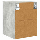 vidaXL Függő szekrény tárolóval Beton Szürke 30 x 29,5 x 40 cm Faanyag