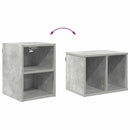 vidaXL Függő szekrény tárolóval Beton Szürke 30 x 29,5 x 40 cm Faanyag