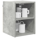 vidaXL Függő szekrény tárolóval Beton Szürke 30 x 29,5 x 40 cm Faanyag