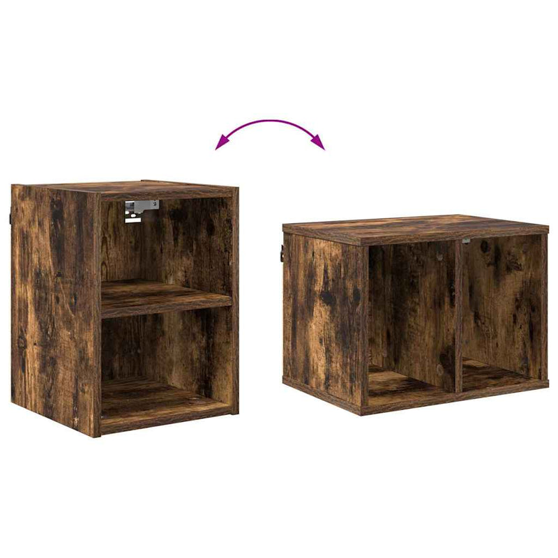 vidaXL Függő szekrény Riga Füstölt tölgy 30 x 29,5 x 40 cm Faanyag