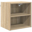vidaXL Függő szekrény tárolóval Sonoma tölgy 40 x 29,5 x 40 cm Faanyag