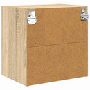 vidaXL Függő szekrény tárolóval Sonoma tölgy 40 x 29,5 x 40 cm Faanyag