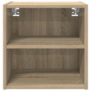 vidaXL Függő szekrény tárolóval Sonoma tölgy 40 x 29,5 x 40 cm Faanyag