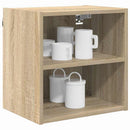 vidaXL Függő szekrény tárolóval Sonoma tölgy 40 x 29,5 x 40 cm Faanyag