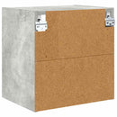 vidaXL Függő szekrény tárolóval Beton Szürke 40 x 29,5 x 40 cm Faanyag