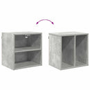 vidaXL Függő szekrény tárolóval Beton Szürke 40 x 29,5 x 40 cm Faanyag