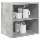 vidaXL Függő szekrény tárolóval Beton Szürke 40 x 29,5 x 40 cm Faanyag