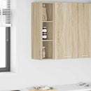 vidaXL Függő szekrény Riga Sonoma tölgy 20 x 29,5 x 80 cm Faanyag