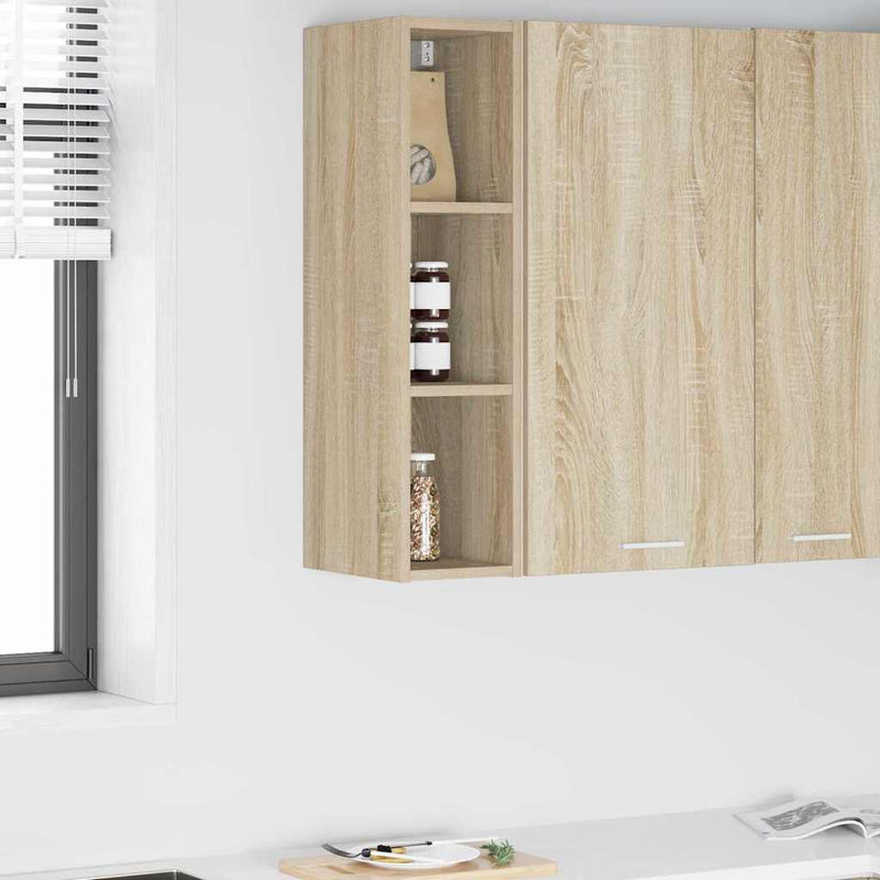 vidaXL Függő szekrény Riga Sonoma tölgy 20 x 29,5 x 80 cm Faanyag