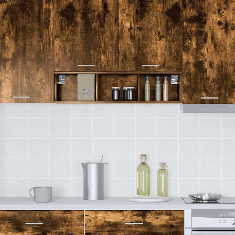 vidaXL Függő szekrény Riga Füstölt tölgy 20 x 29,5 x 80 cm Faanyag