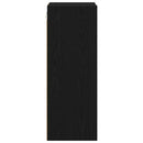 vidaXL Függő szekrény tárolóval Fekete tölgy 30 x 29,5 x 80 cm Faanyag