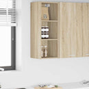 vidaXL Függő szekrény tárolóval Sonoma tölgy 30 x 29,5 x 80 cm Faanyag