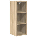vidaXL Függő szekrény tárolóval Sonoma tölgy 30 x 29,5 x 80 cm Faanyag