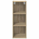 vidaXL Függő szekrény tárolóval Sonoma tölgy 30 x 29,5 x 80 cm Faanyag