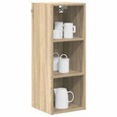 vidaXL Függő szekrény tárolóval Sonoma tölgy 30 x 29,5 x 80 cm Faanyag